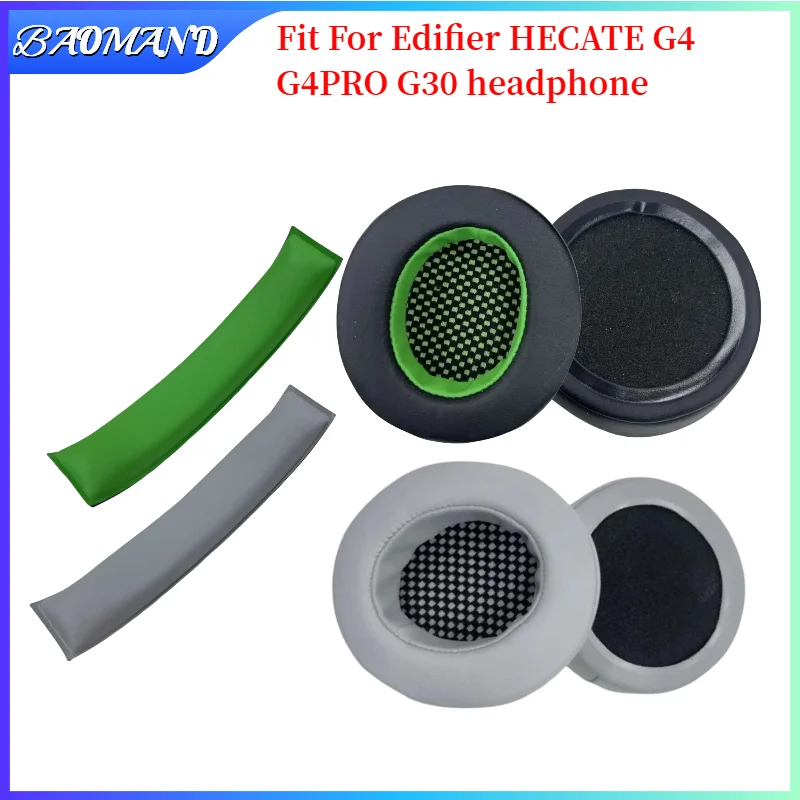 BAOMAND For Edifier HECATE G4 G4PRO G30 ，Headphone Earmuff Earphone Sleeves Earmuff Earphone Sleeve Headset Earpads Foam