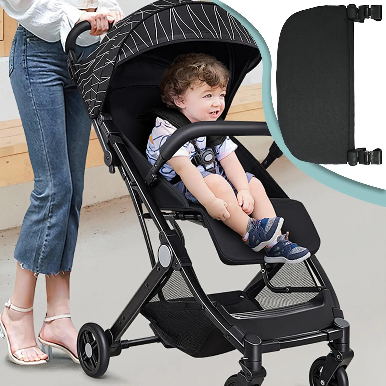 Stroller Footrest Extender Baby Pushchair Foot Support Attachment Ergonomic Versatile Footstool Support Accessory Enhancing