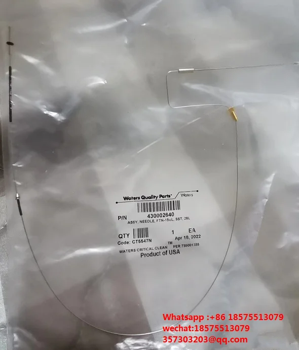 For Waters 430002640 HPLC/UPLC FTN Injection Needle, 15uL New Unopened