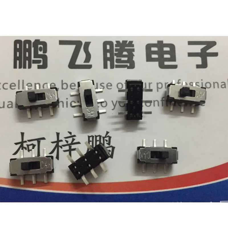 

2PCS/LOTS Original USA JS202011SCQN Chip Toggle Switch 6 Pins 2 Positions Double Row Slide Switch Vertical Type