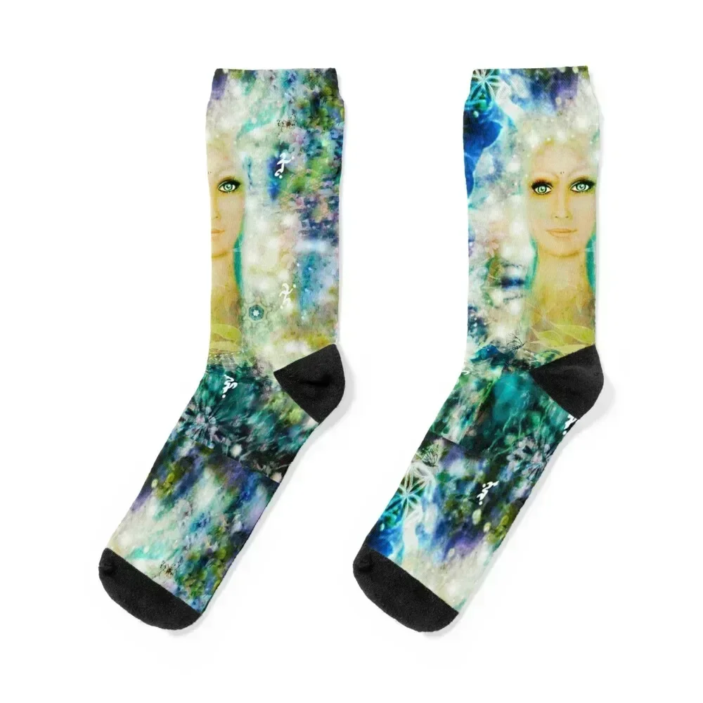 

Starseed memories Socks floral Hiking boots valentine gift ideas sports stockings Women's Socks Men's