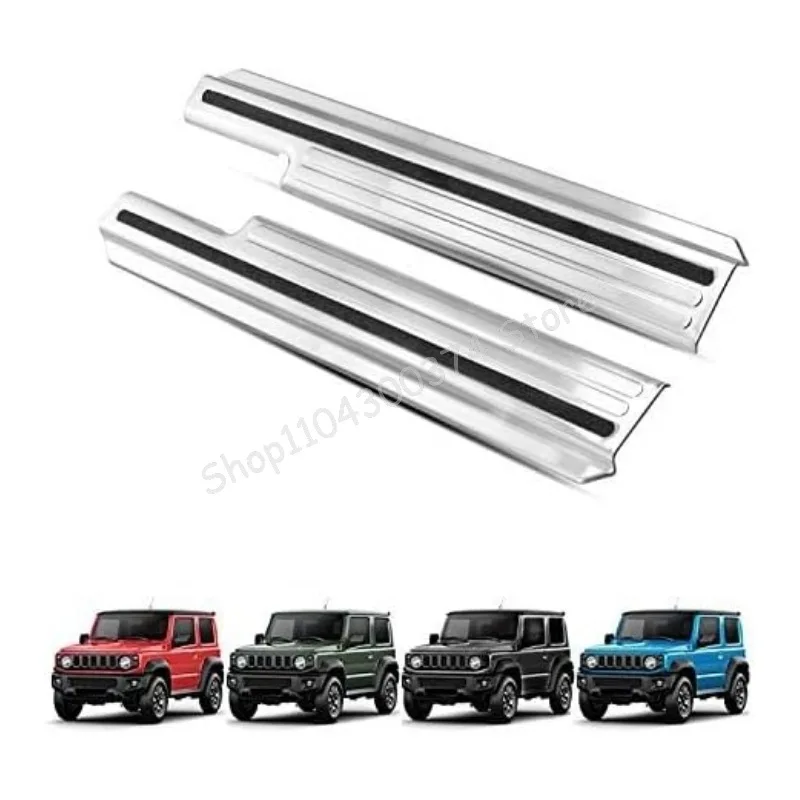 

Suitable for 2018+Suzuki Jimny JB64 JB74 3-door interior modification parts with metal strip anti slip threshold strip