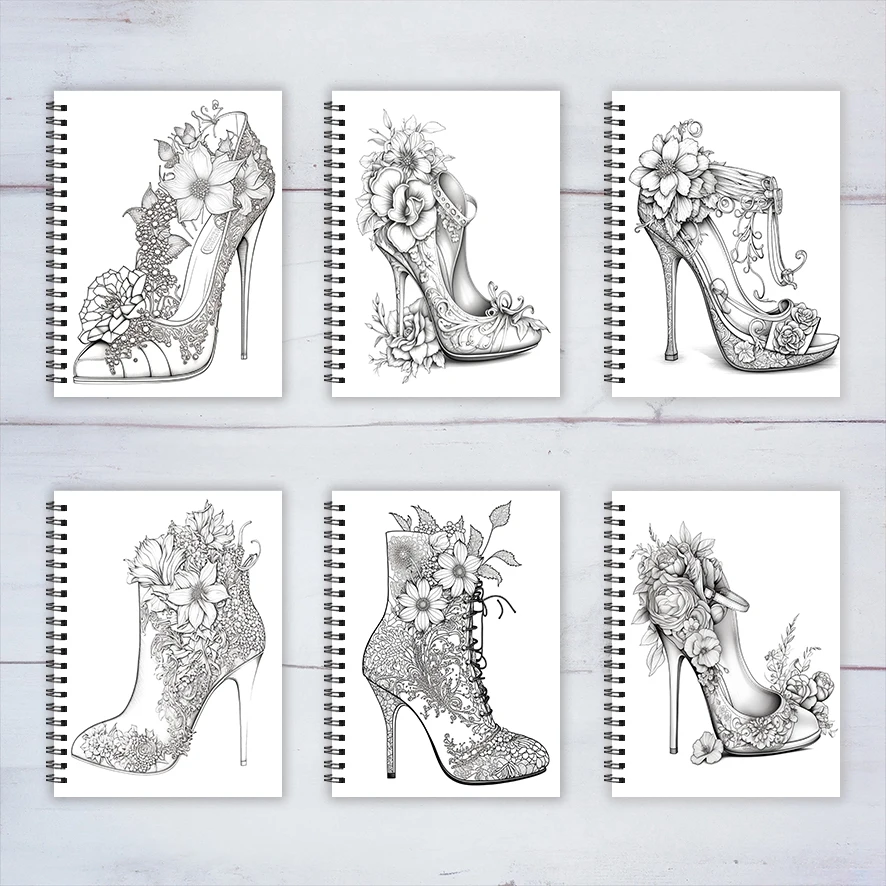 Adult Coloring Book - 8.3x 11.2 Inch 22 Page Coloring Book - Helps Reduce Stress and Ease Emotions