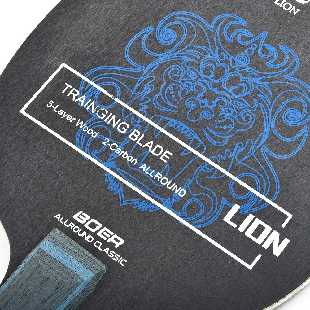 Responsive Table Tennis Bat Blade for Experts Features a Unique Blend of Carbon and Aryl Fibers in a 7 Layer Setup