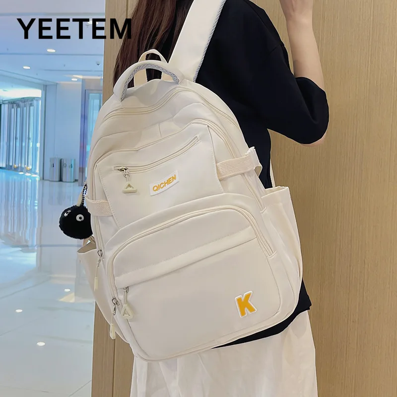 

New Harajuku Canvas Backpack Large Capacity Travel for Women 2023 Student Backpack for Middle School Trendy Back Pack Men