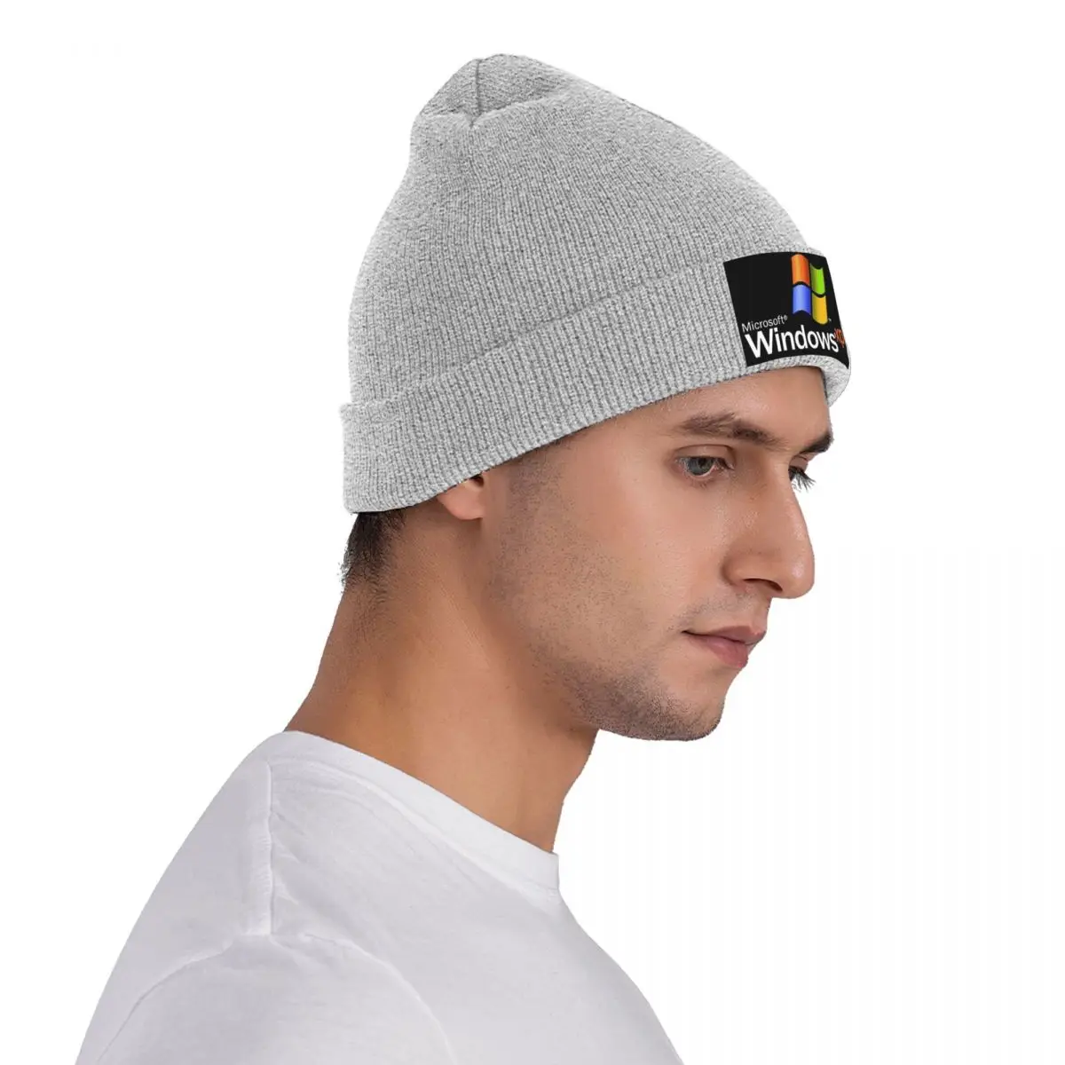 قبعة Windows XP الدافئة المحبوكة، قبعة بونيه عصرية للخريف والشتاء، قبعات بيني خارجية للجنسين والكبار