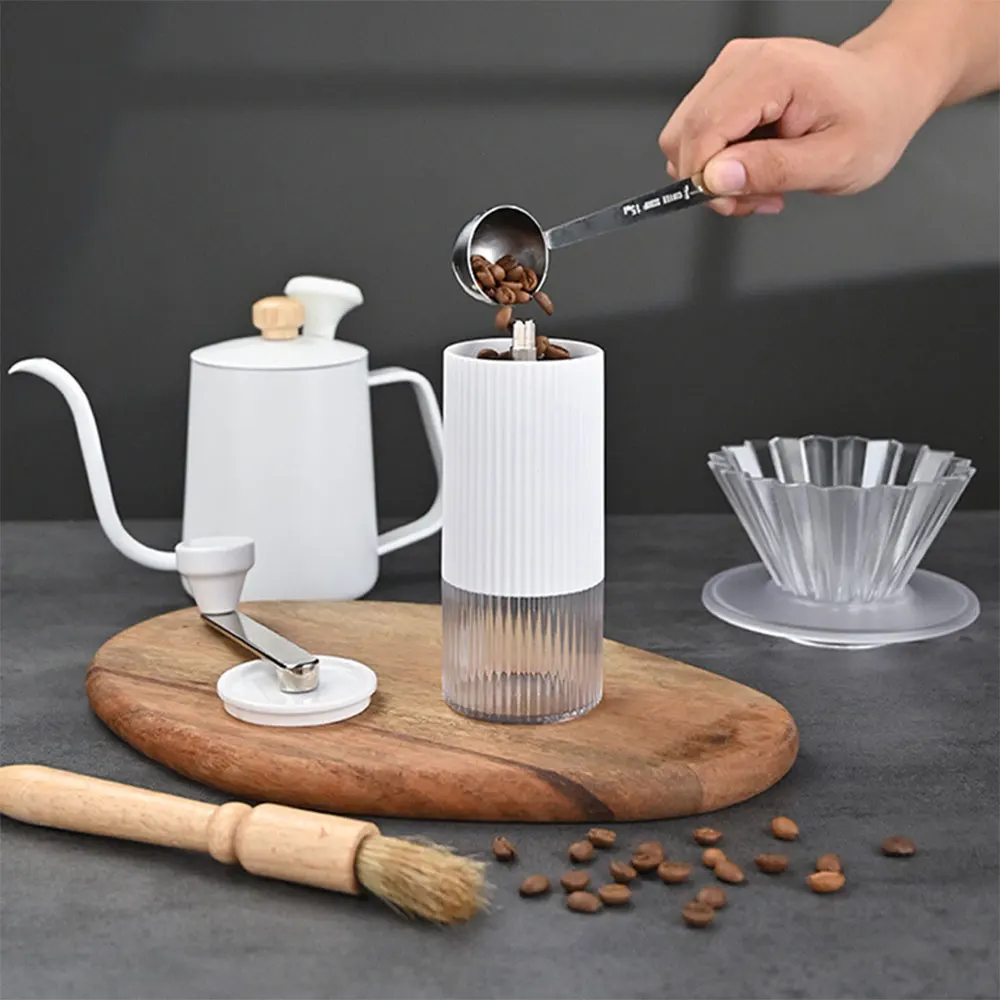 New Trend Customized Travel Pour Over Coffee Kit Portable Functional Style Coffee Maker Gift Box Coffee Travel Set Tools