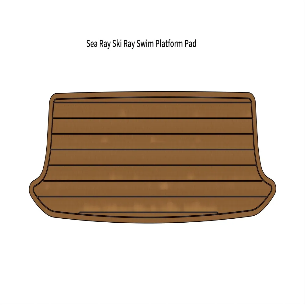 Swim Platform Step Pad Boat EVA Foam Faux Teak Deck Floor Mat For Sea Ray Ski Ray