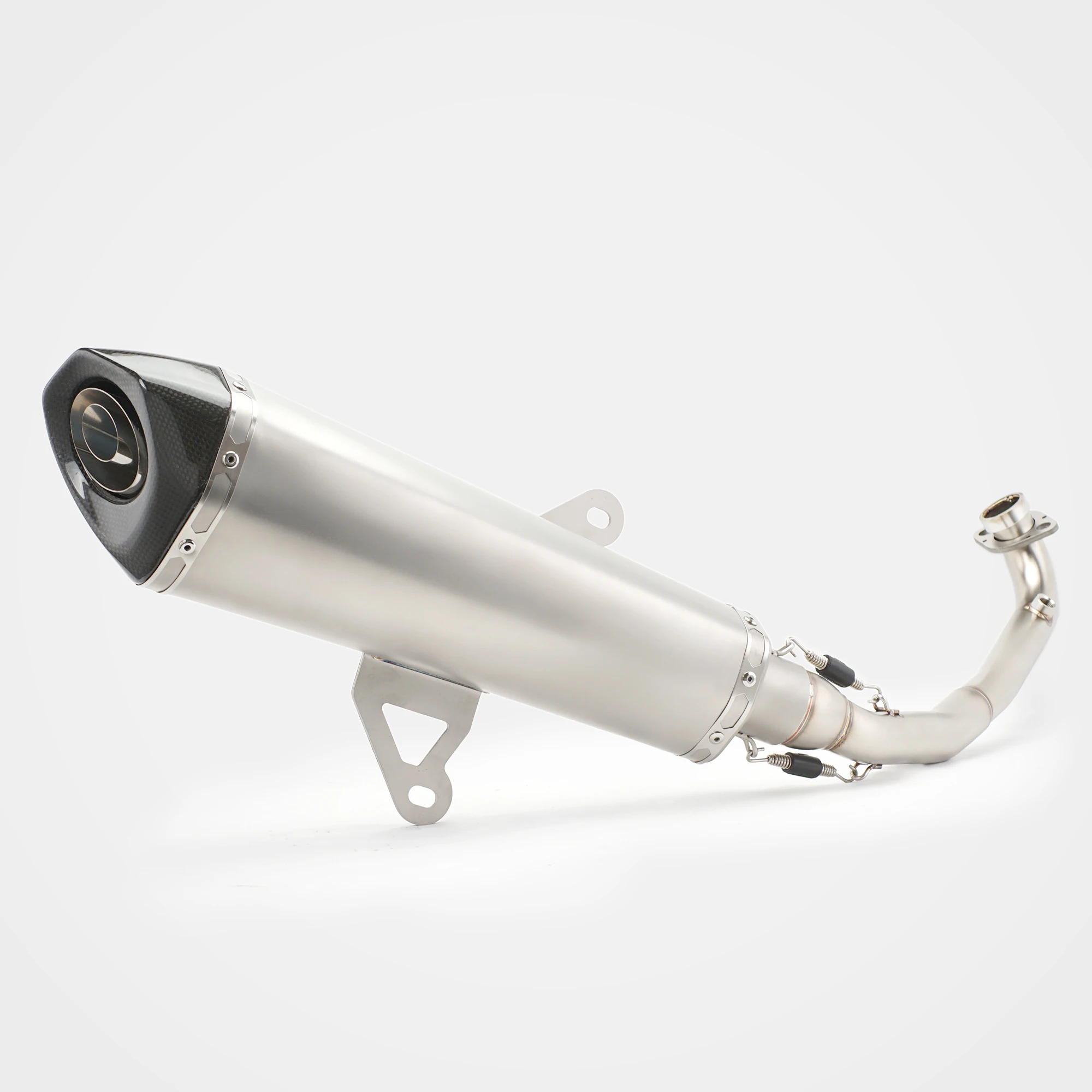 

For ZONTES 150X 175X 2026 Slip-On Full Exhaust System Stainless Steel Carbon Fiber Tip Scooter Motorcycle Modified Exhaust Kit