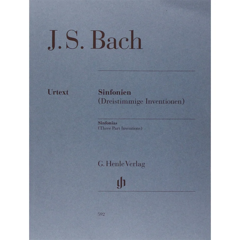 

HN592 Bach Sinfonias Three Part Inventions JOHANN SEBASTIAN BACH G Henle Verlag 9790201805924 Book