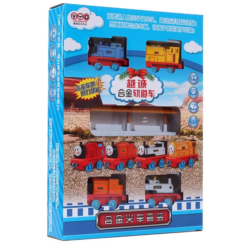 1:43 комплект трекового поезда Thomas and Friends с откатным механизмом, автомобиль Бен Джеймс Фредди Билли Гордон Перси, локомотив из сплава, детский подарок