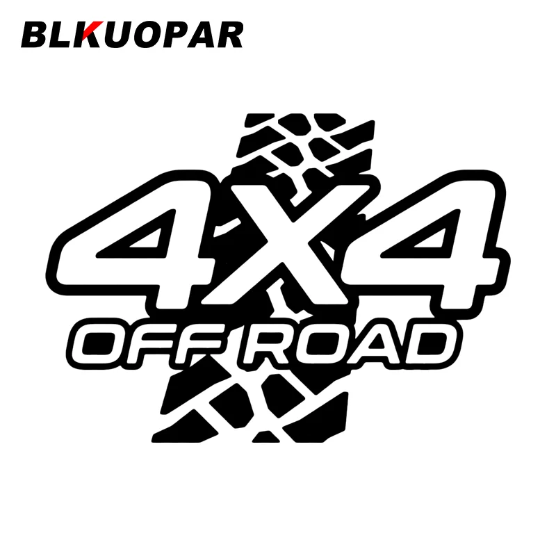 BLKUOPAR 4X4 OFF-ROAD Car Stickers Sunscreen Occlusion Scratch Helmet Vinyl Decals Fashionable Die Cut Windows Decor Car Label
