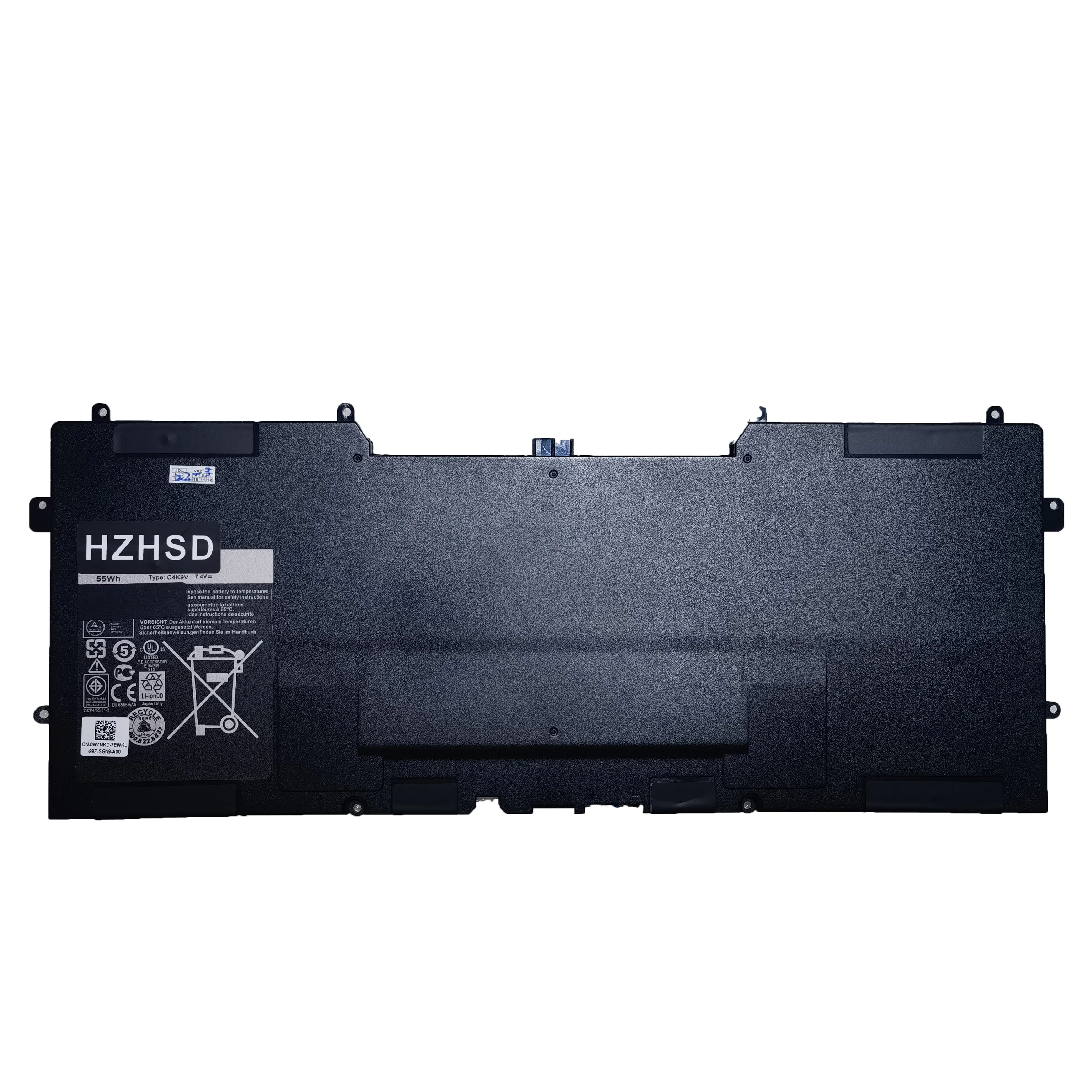 HZHSD 7.4V 55wh C4K9V Y9N00 Laptop Battery For Dell PKH18 XPS 12 13 9Q33 9333 L221x 13-L322X 12D-1708 13-L321X 3H76R 489XN