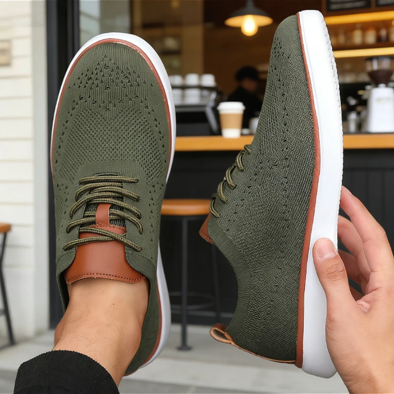 

Breathable Mesh Men's Casual Sneakers Lightweight Comfortable Soft Sole Non-slip Fashion Shoes Commute Outdoor Tenis Masculino