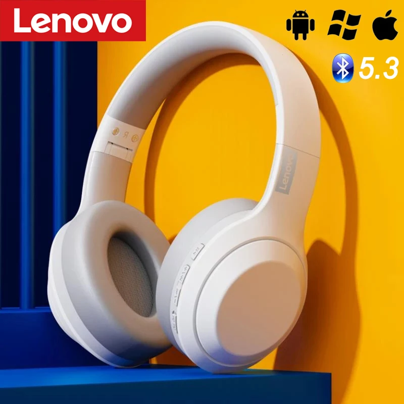 Lenovo Original TH10 Wireless Bluetooth Headset Over-ear Hood Headphones Esports Gaming Sports Hi-Fi with microphone For IOS