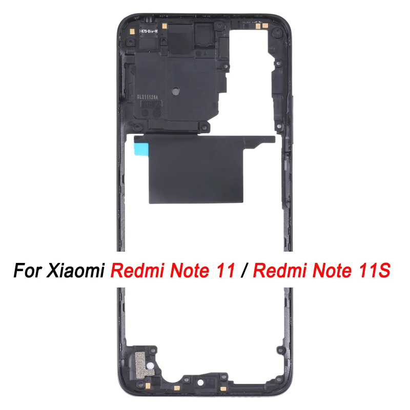 

Middle Frame Bezel Plate For Xiaomi Redmi Note 11 / Redmi Note 11S, 2201117TG 2201117TI 2201117TY 2201117SG