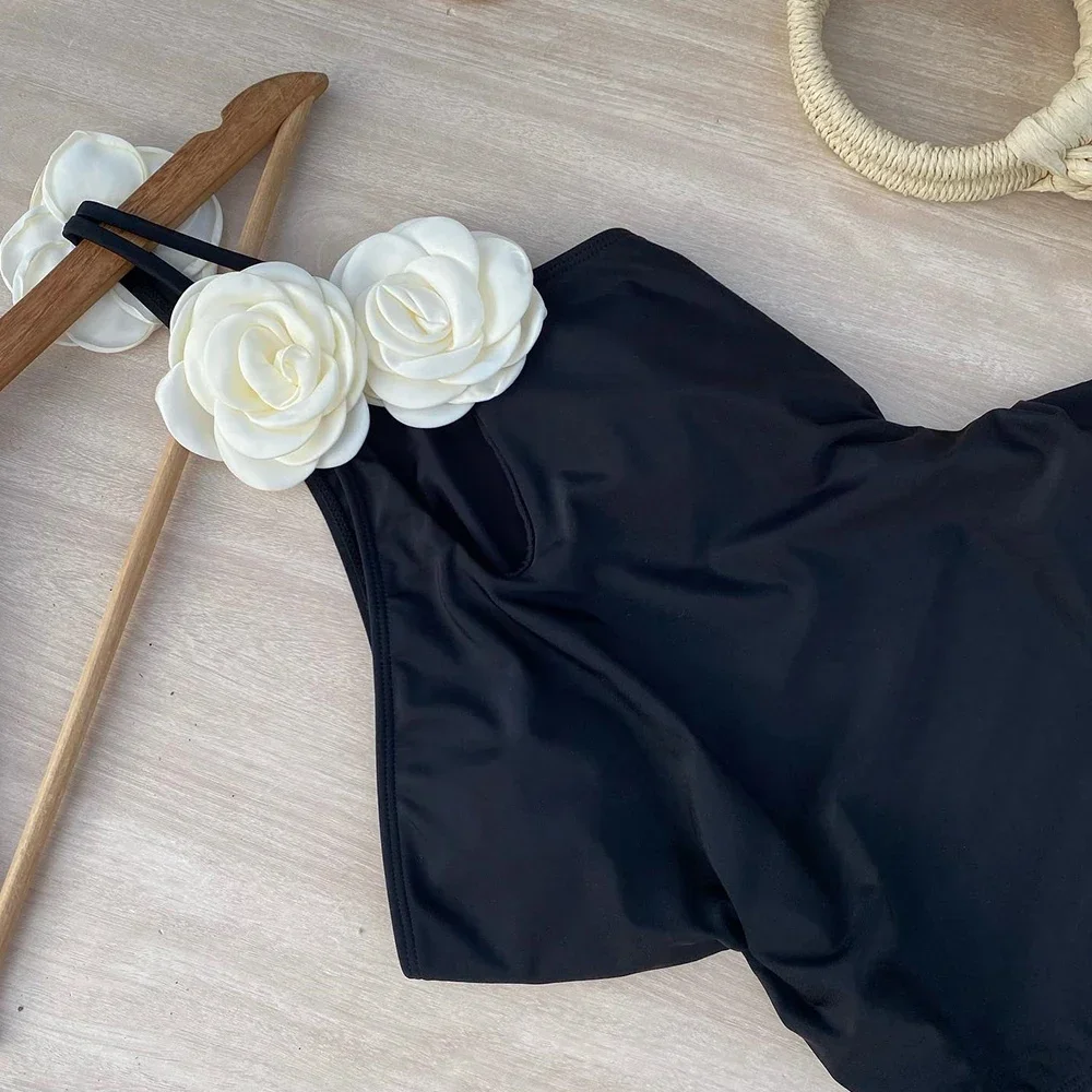 Floral One Piece Swimsuit 2025 New Vintage Retro Swimwear Women Swimsuit Bathing Suit Beachwear Monokini Female Swimming Suits