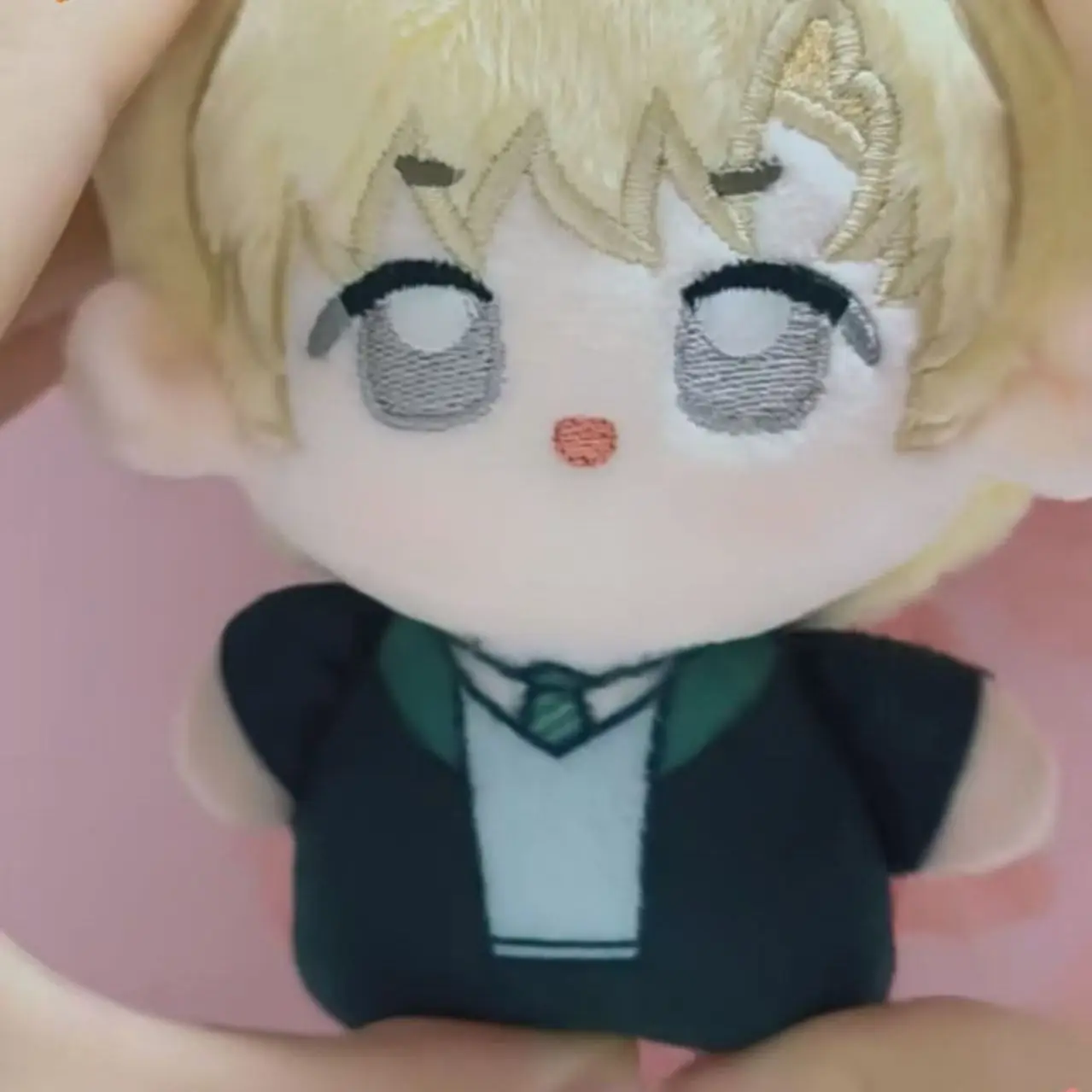 10 Cm Mini Doll Idol Draco Malfoy Keychain Anime Starfish Printed Yellow Hair Body Magic Toy Fot Kid Send Friends Cotton Doll