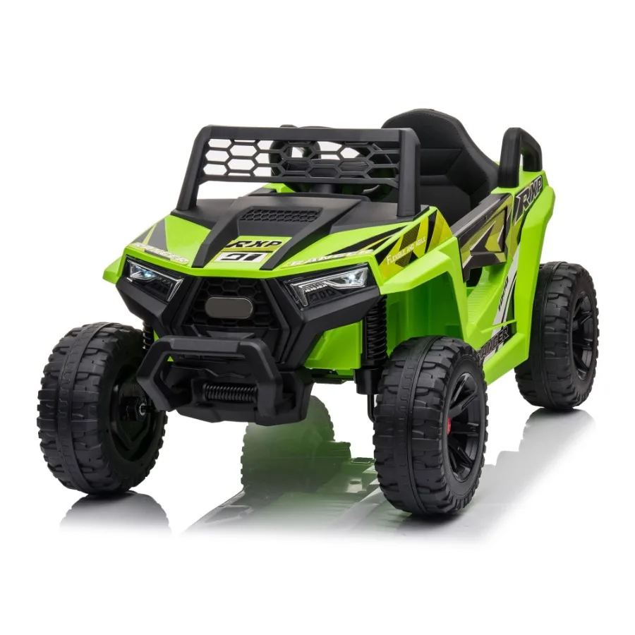 12V kids Ride On Mini UTV Electric Car with Front LED Lights and Horn Single Seat with a Safety Belt Forward Reverse Function
