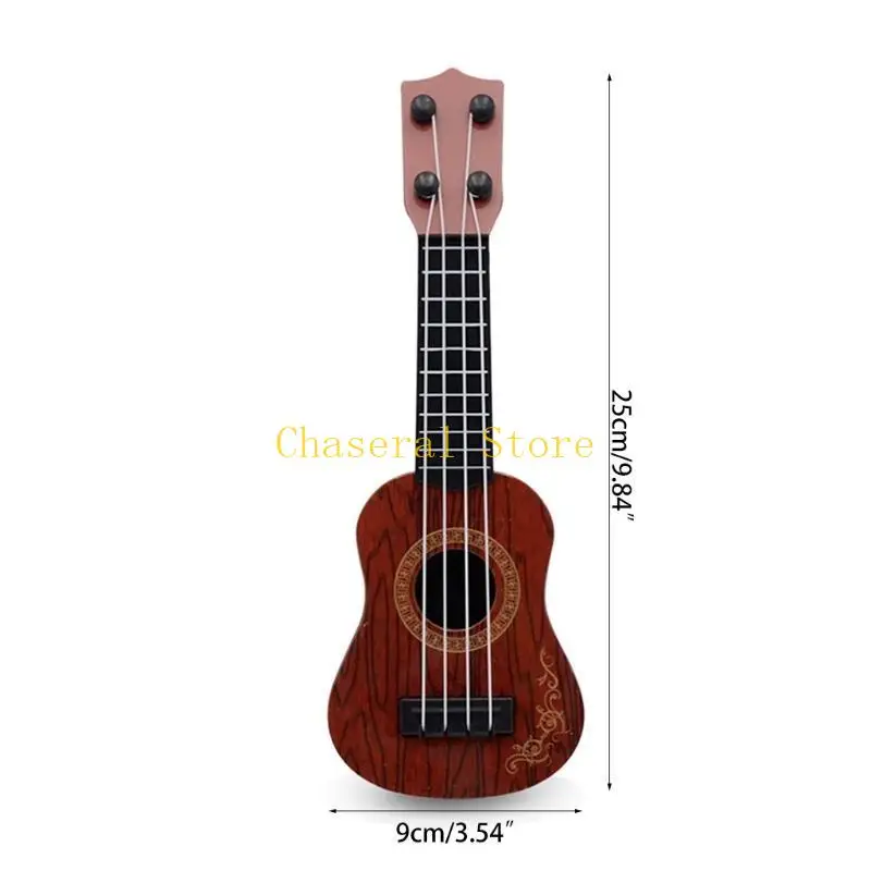 E7CE Guitar with 4 Strings Musical Instruments Uczenie się zabawek edukacyjnych dla dzieciaka