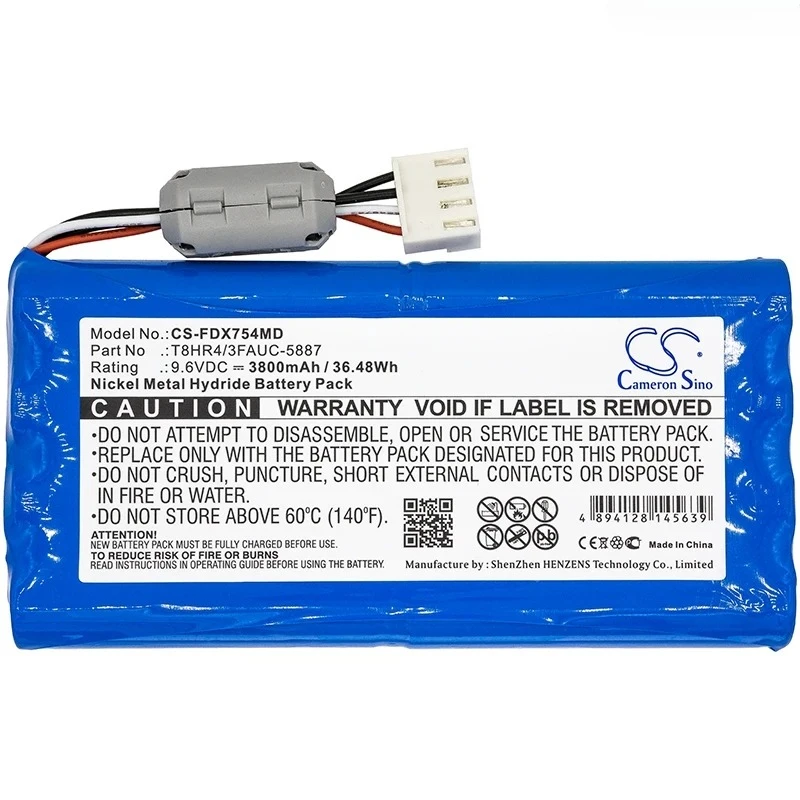 9.6V 3800mAh Medical Battery T8HR4/3FAUC-5887 for Fukuda FX-7540 FCP-7541 FX-7542  +TOOL