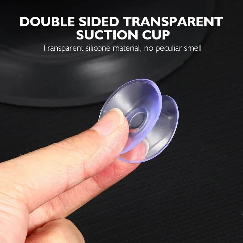 30/1Pcs Double Sided Suction Cups Table Tops Mini Clear Spacer Transparent Hanger Hook Glass Car Window Anti-Slip Sucker Pads