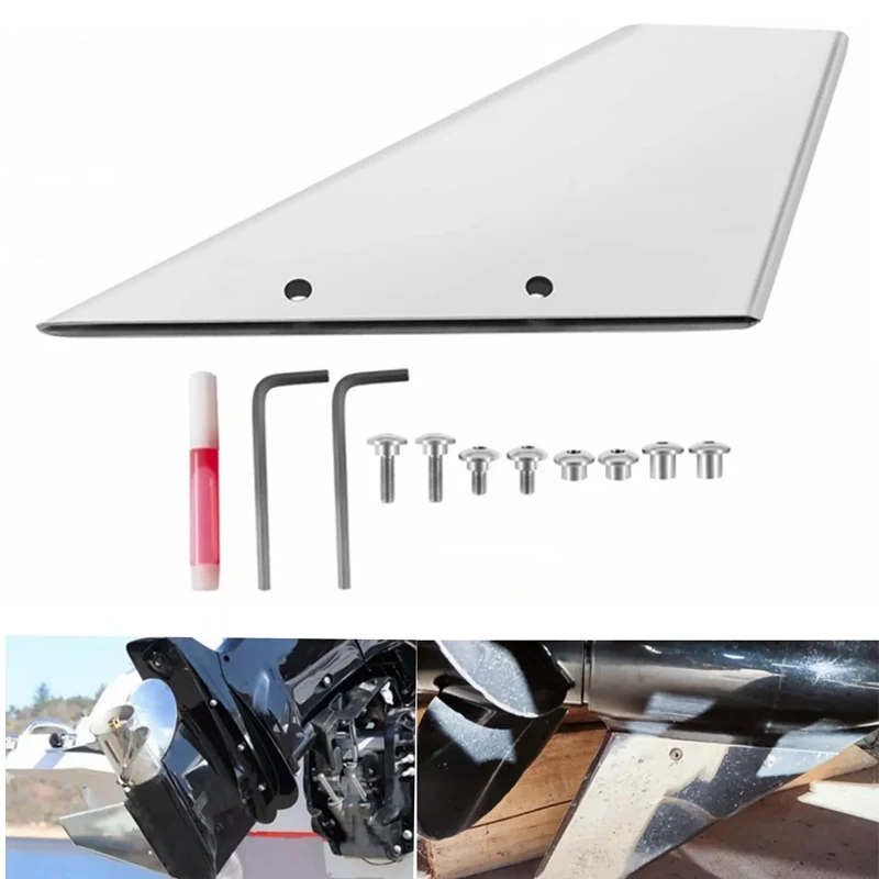 35-SS635 Skeg Guard Safe-Skeg Protector Tool Kit Marine-Grade Stainless Steel for Evinrude/Johnson 90-100-115-120-140 HP