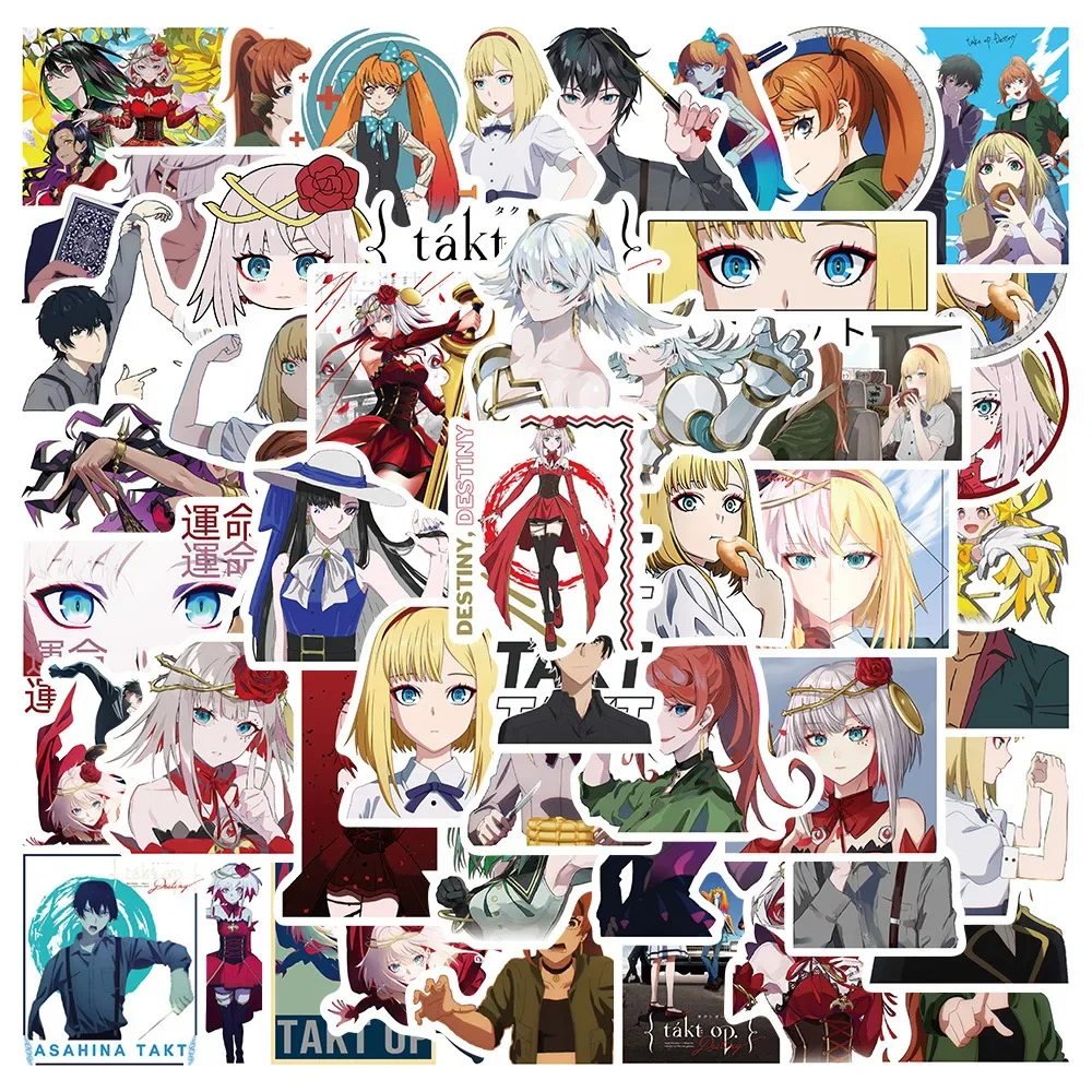 50/30/10PCS Popular Anime Surrounding Graffiti Stickers Graffiti Stickers Mobile Tablet Skateboard Stickers School Supplies