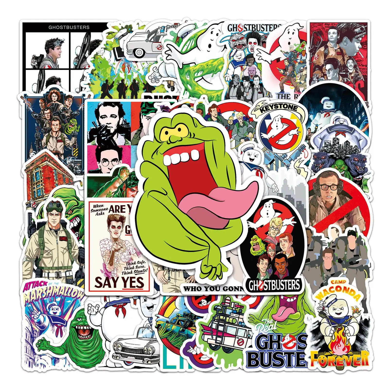 10/30/50pcs  Ghostbuster U.s. Drama Stickers Scooter Luggage Compartment Scrapbook Notebook Computer Diycar Motorcycle Stickers