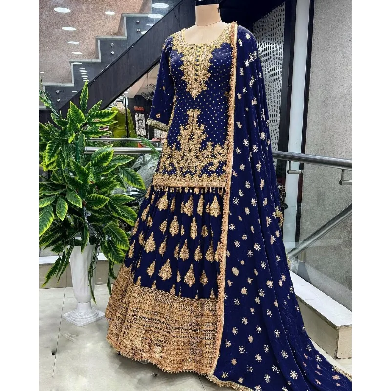 

Designer Lehenga CholI Bollywood Wedding Party in India Pakistani Wear Readymade