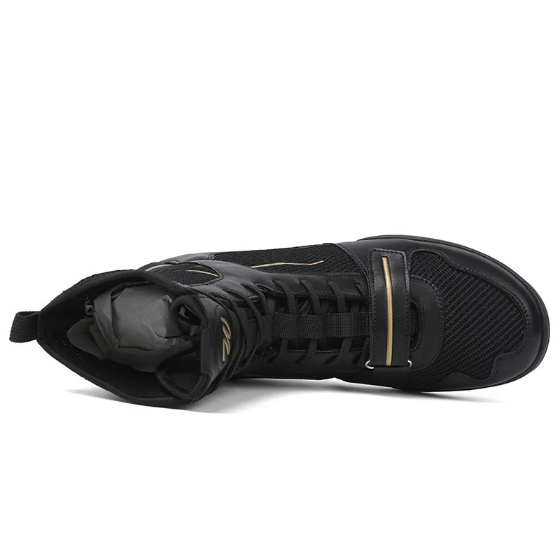 

Аутентичные мужские борцовские туфли унисекс, оксфорды, ботинки на шнуровке с подошвой, кроссовки, тренировочная обувь, профессиональная боксерская обувь