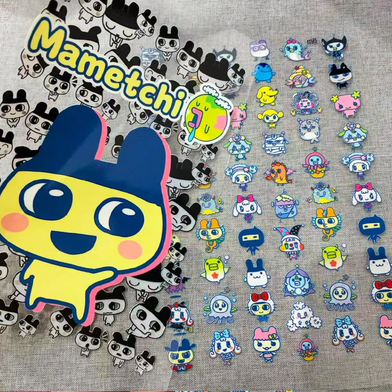 Tamagotchi DIY Sticker Planner Book A5 Size Transfer Cups Computer Luggage Sticker Decal Uvdtf Bottle Uv Dtf Car Mametchi Bachi