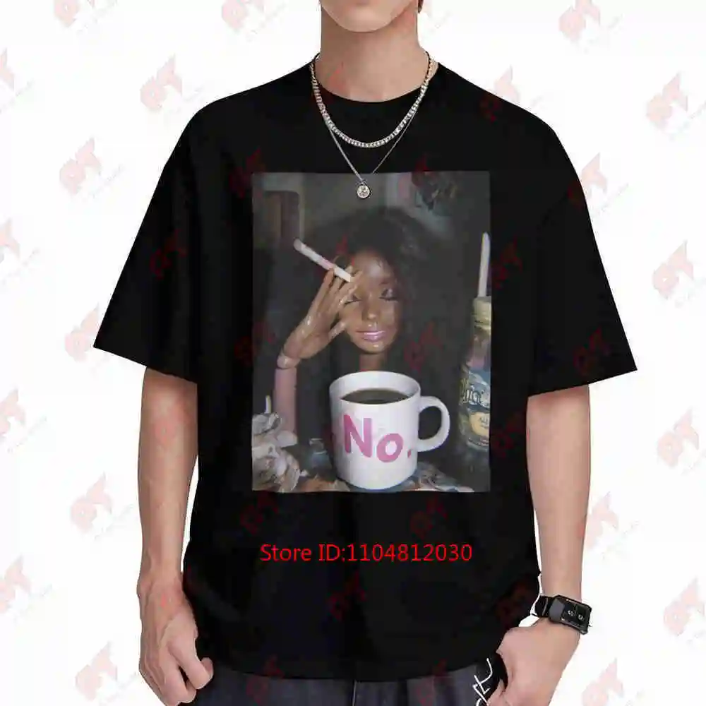 Disgusting Doll Face Meme Smoking Short Sleeve Tee 100% Cotton T-Shirt