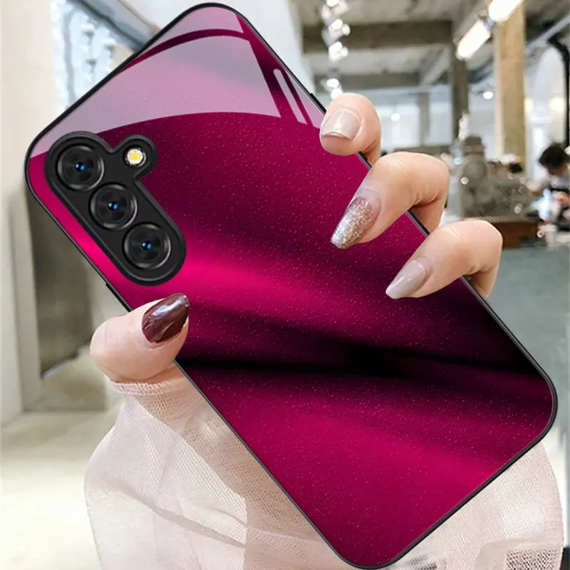 Crimson Pattern Phone Case Suitable for Samsung Galaxy S26/S25/S24/S23 Ultra /S22 Ultra/S20 Ultra/56/A72/A73 5G