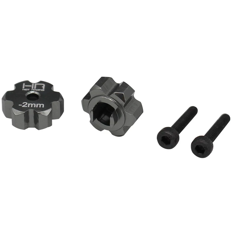 HOT RACING Aluminum Narrow 12mm Clamping Hex Pair TTDR10N18 for Tamiya T3-01 Rear Replace 19004479 B8
