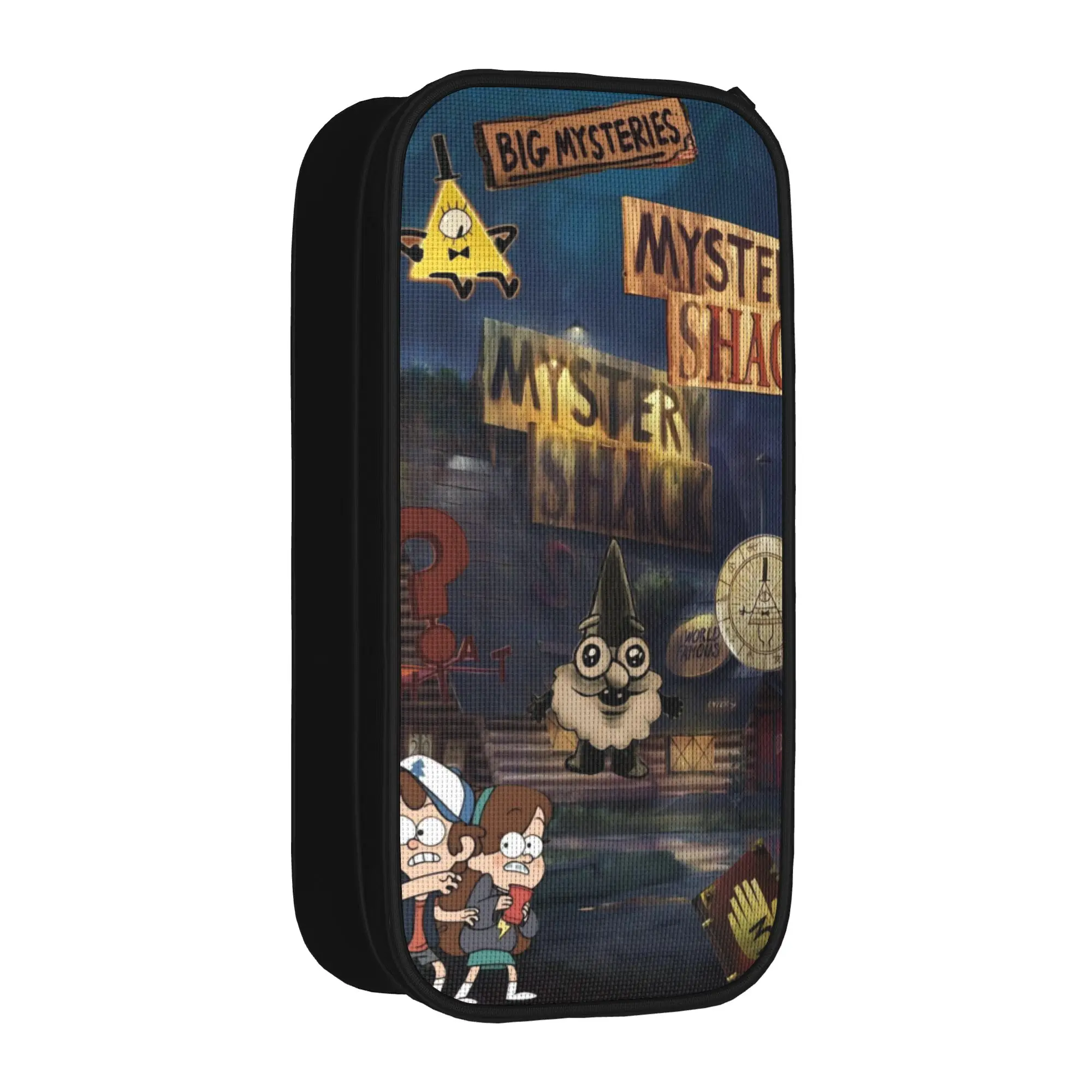 G-Gravity Falls Pen Box Double Layer Large Capacity For School  Pencil Bag Gift