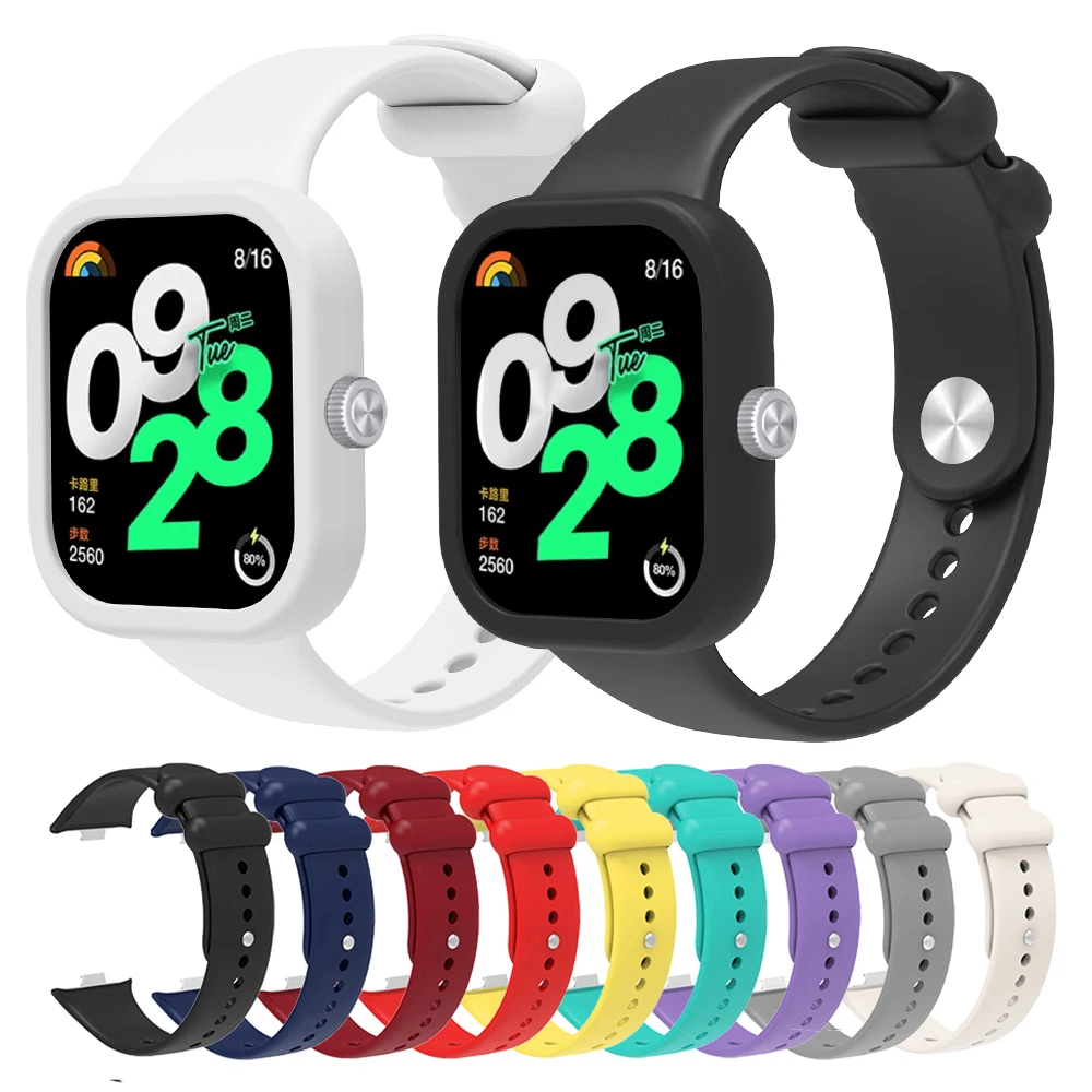 Silicone Strap For Redmi Watch 4 Smart Watch Band For Xiaomi Mi Band 8 Pro/9 Pro Bracelet Watchband