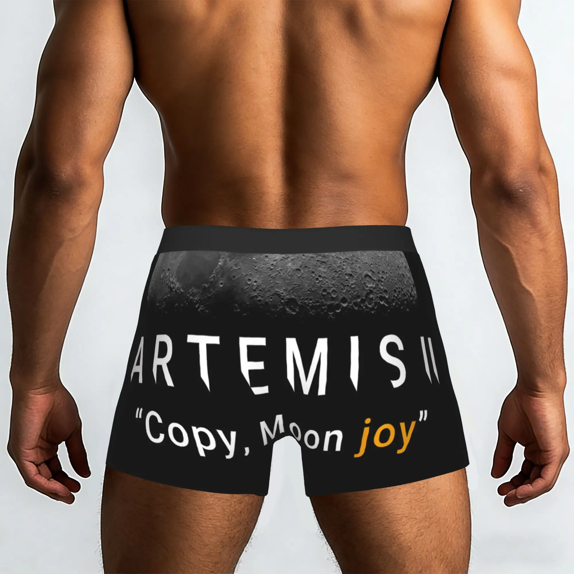 Copy Moon Joy  Artemis ii Underpants Breathbale Panties Men's Underwear Ventilate Shorts Boxer Briefs
