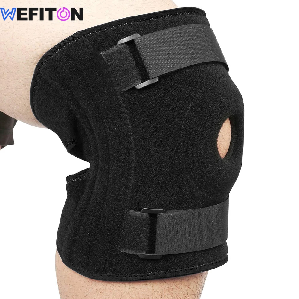 قطعة واحدة من دعامة الركبة للساق الكبيرة - دعامة الركبة بمقاس كبير مع مثبتات جانبية للرجال أو النساء الكبار والتهاب المفاصل والتهاب الأوتار الأنفية #2