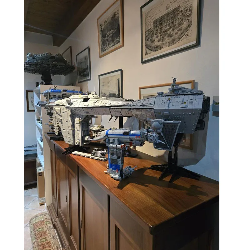 

MOC-209240 Космический гигантский линкор, космический корабль, модель строительного блока 9037, детали MOC, креативная детская игрушка на день рождения для мальчиков, подарок