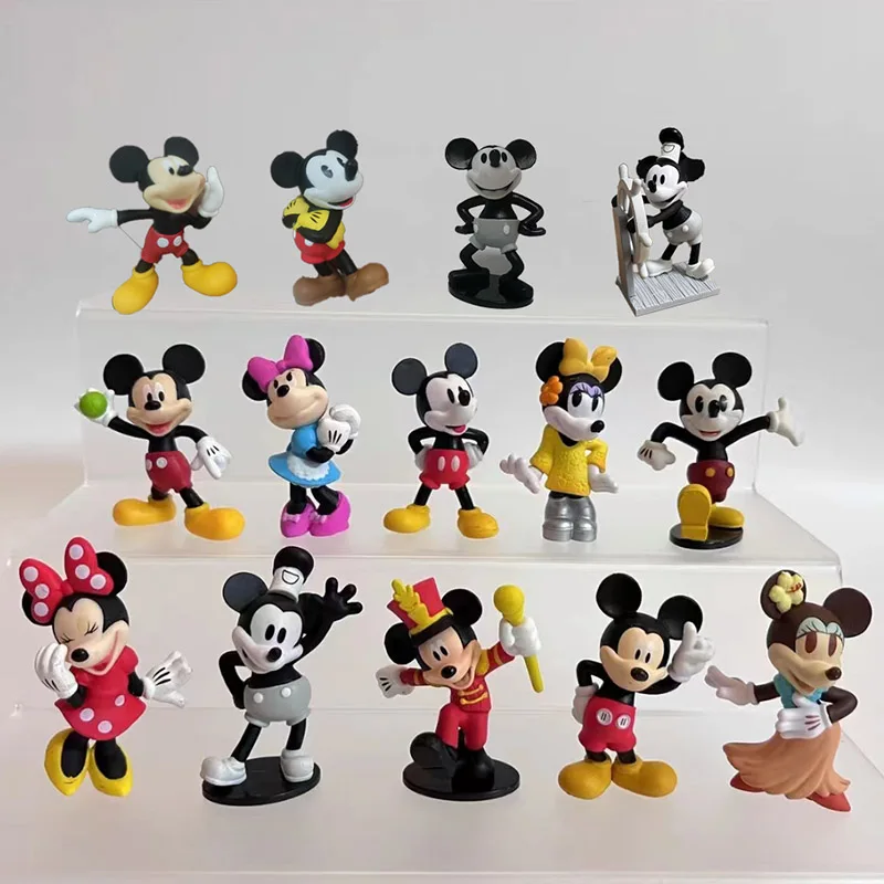 

Disney Classics Steamboat Mickey Mouse Kawaii Minnie Anime Figurine Action Figure Toys Kids Gifts Ornaments