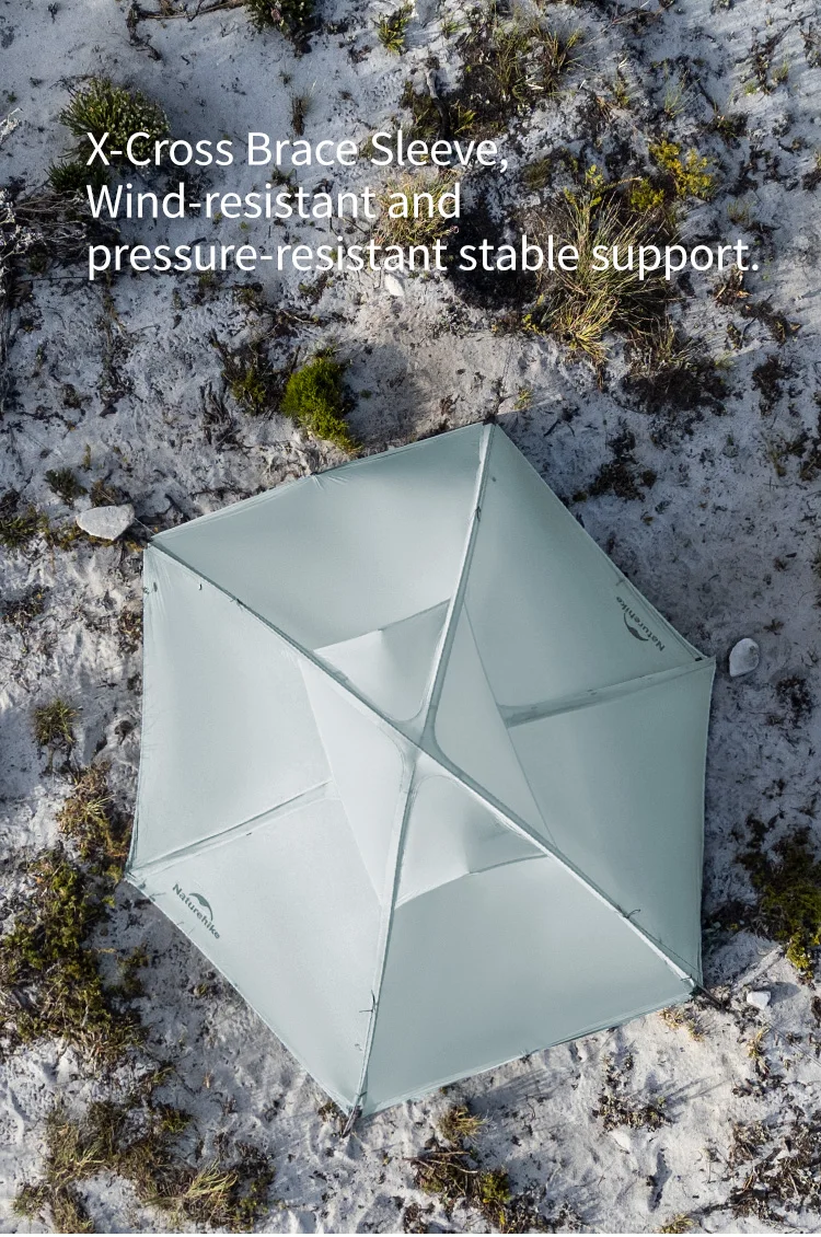 Naturehike 2026 Neues Ultraleichtes Wasserdichtes Atmungsaktives Zwei-Personen-Wanderzelt Outdoor Sechs-Fenster-Campingzelt mit Schnellaufbau – Detail 6
