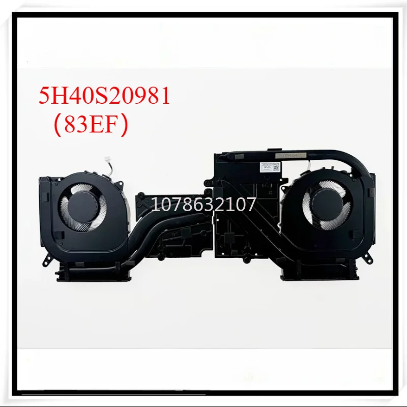 

New Laptop CPU+GPU Radiator with fan set for Lenovo Rescuer R7000 APH9 2024 Fan Cooling Module 5H40S20981 DC12V 1A
