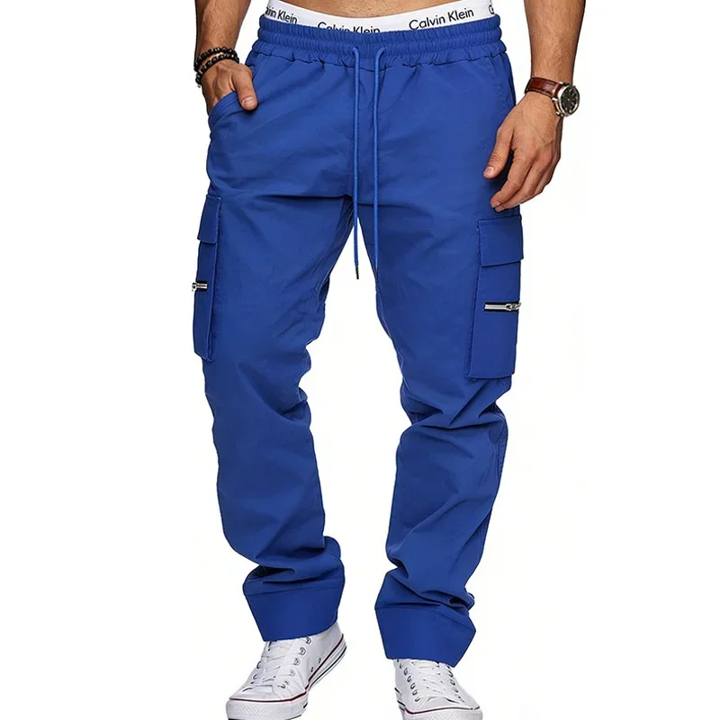 Loose Men's Tactical Tooling Vintage Multi-Pocket Casual Sports Hip Hop Tooling Trousers