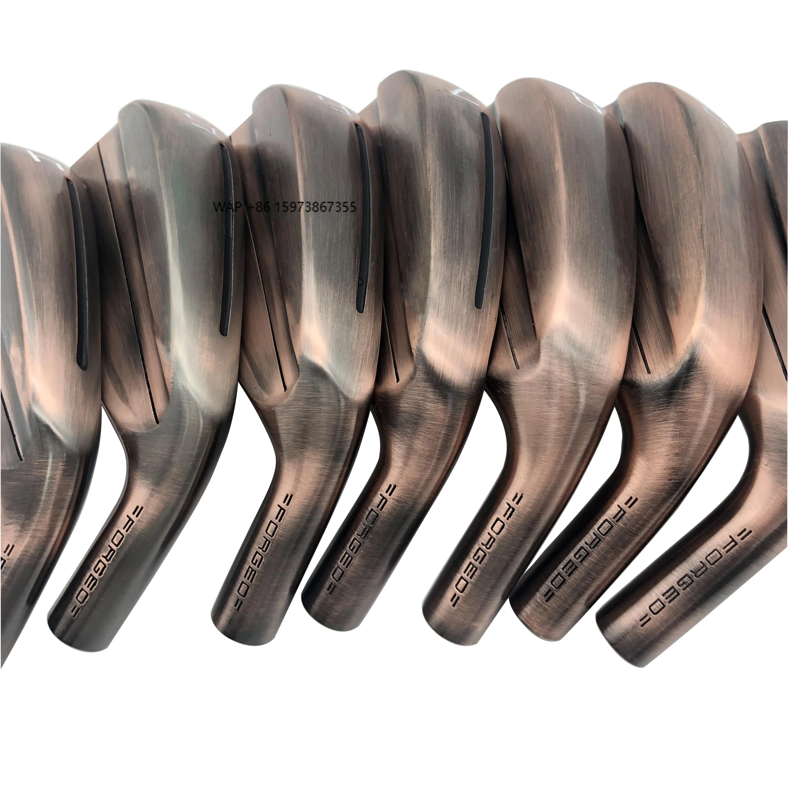 

Golf Set Factory Hot Selling Forged Stainless Steel #4-P Copper Right Hand Golf Iron Head Golf Irons Set