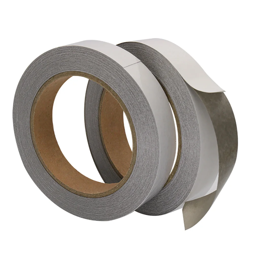 20/50 เมตร Double Sided Conductive ผ้าเทป 5-30 มม.แล็ปท็อปโทรศัพท์มือถือ LCD EMI SHIELDING ด้านเดียวผ้ากาวเทป