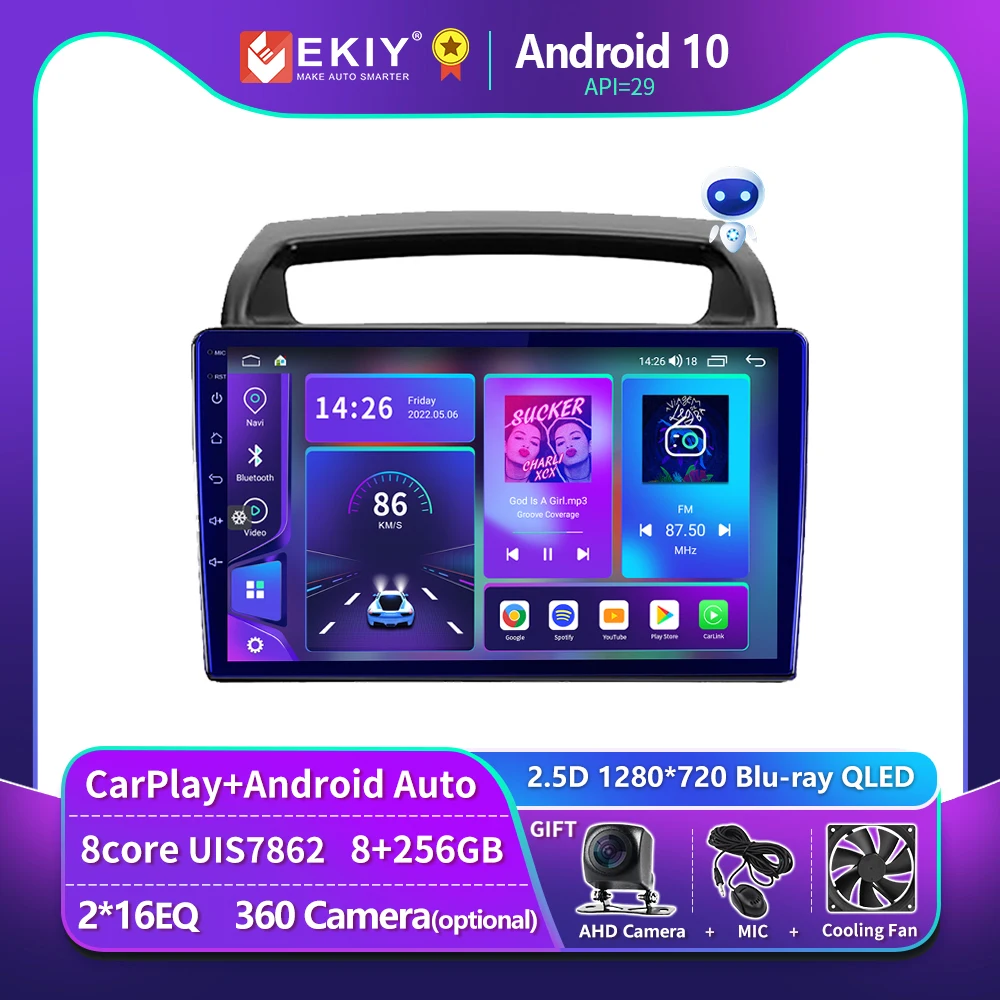 

EKIY T900 Car Radio For KIA Carnival Android All-in-one VQ 2006 - 2014 Autoradio Multimedia Player Navigation GPS CarPlay Stereo