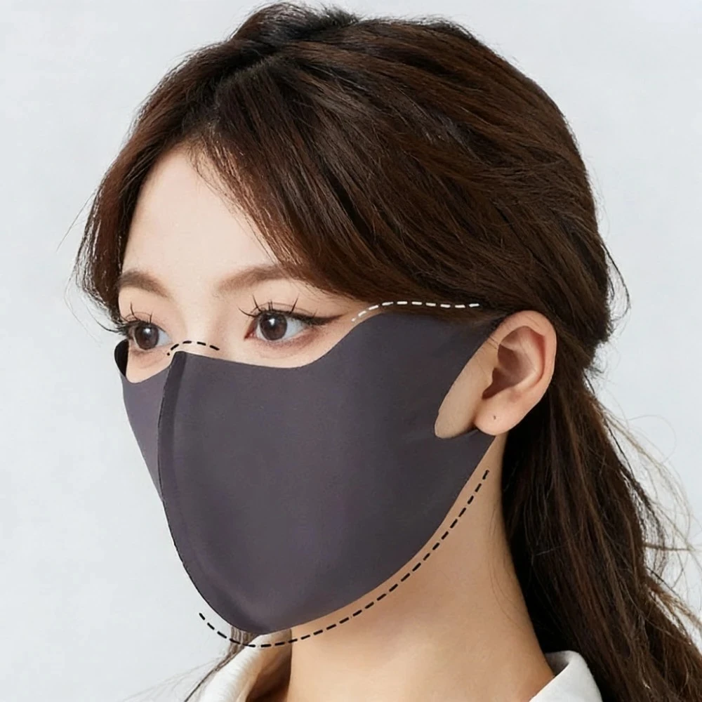 

Breathable Ice Silk Sun Shield Face Mask Anti-UV Cooling Face Cover for Motorcycle Riding & Outdoor Activities
