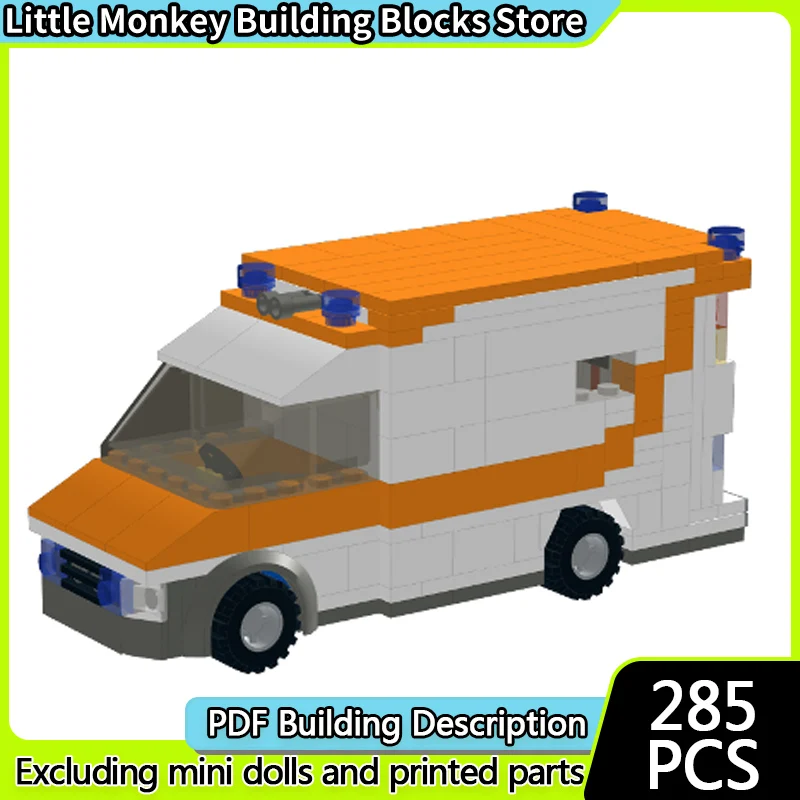 

Urban Rescue Vehicles Model MOC Building Bricks Ambulanz Schweiz Modular Technology Children Holiday Gifts Assemble Toys Suit