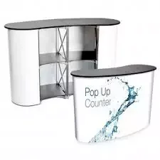 booth display counter/trade show table aluminum roll up folding table